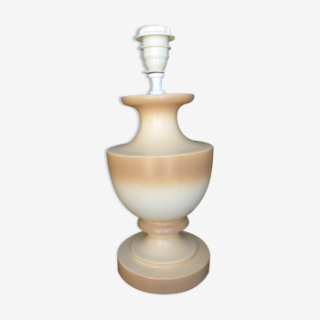 Pied de lampe en céramique beige