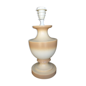 Beige ceramic lamp foot