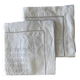 Set of 2 vintage serving tablecloths, hand-embroidered - 63x60 cm - Linen
