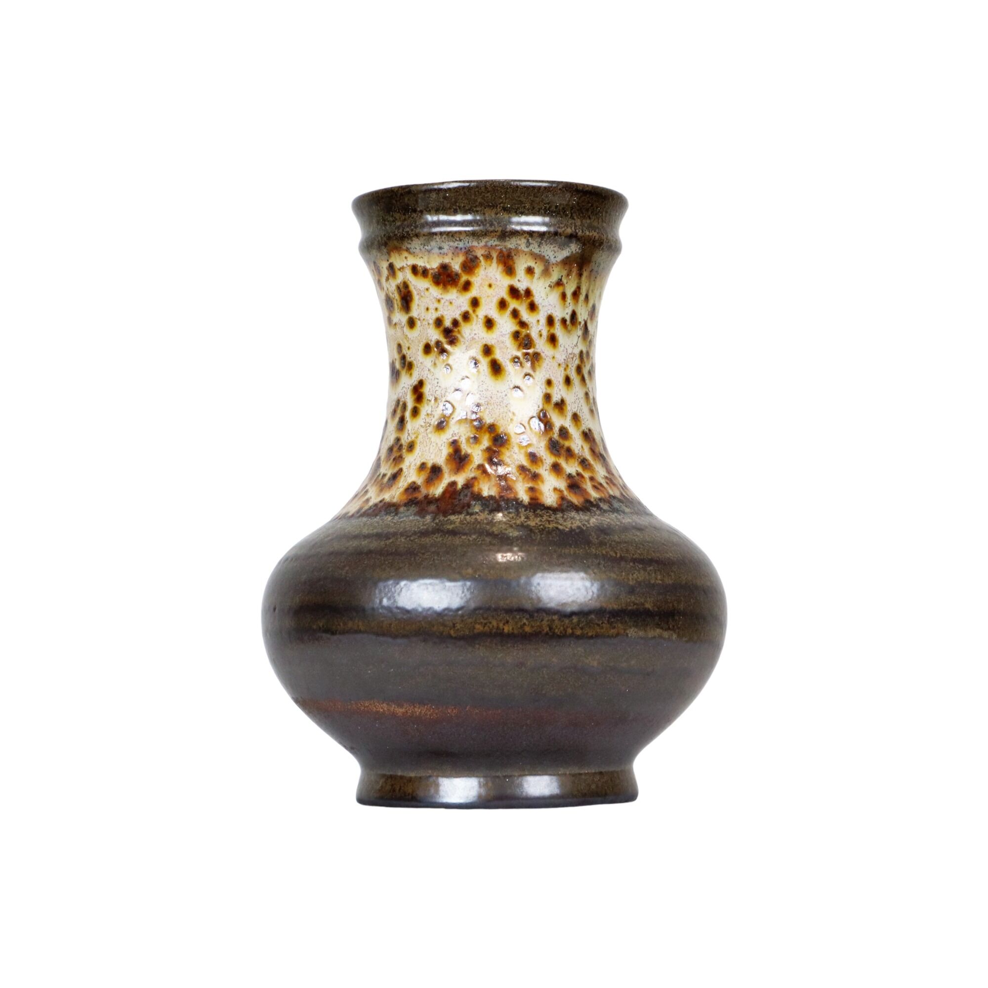 Leopard Motif Vase Ü Keramik West Germany Seventies Ceramic 26cm