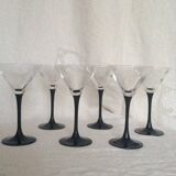 Black stemware vintage
