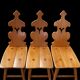 Lot de 4 chaises Tyroliennes.