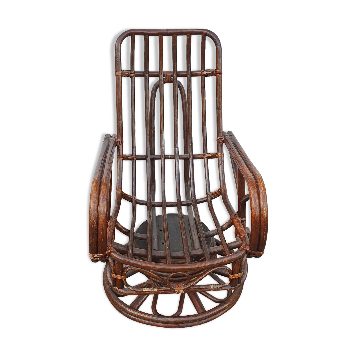 Rattan rocking chair from 1970