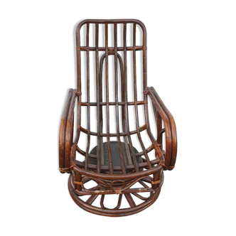 Rattan rocking chair from 1970