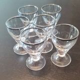 Set of 6 liquor glasses