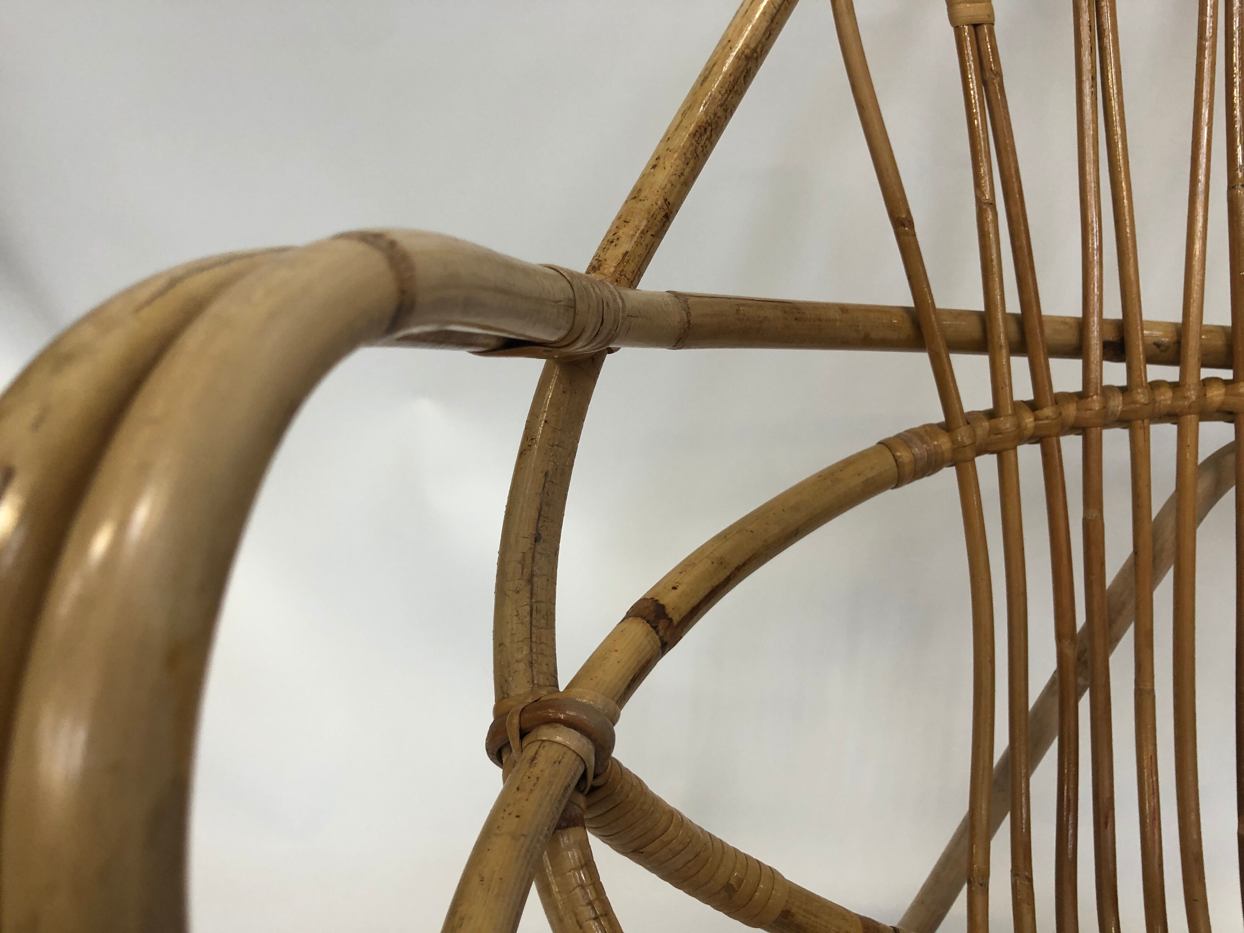 Rohe Noordwolde rattan chair, 1960, Netherlands