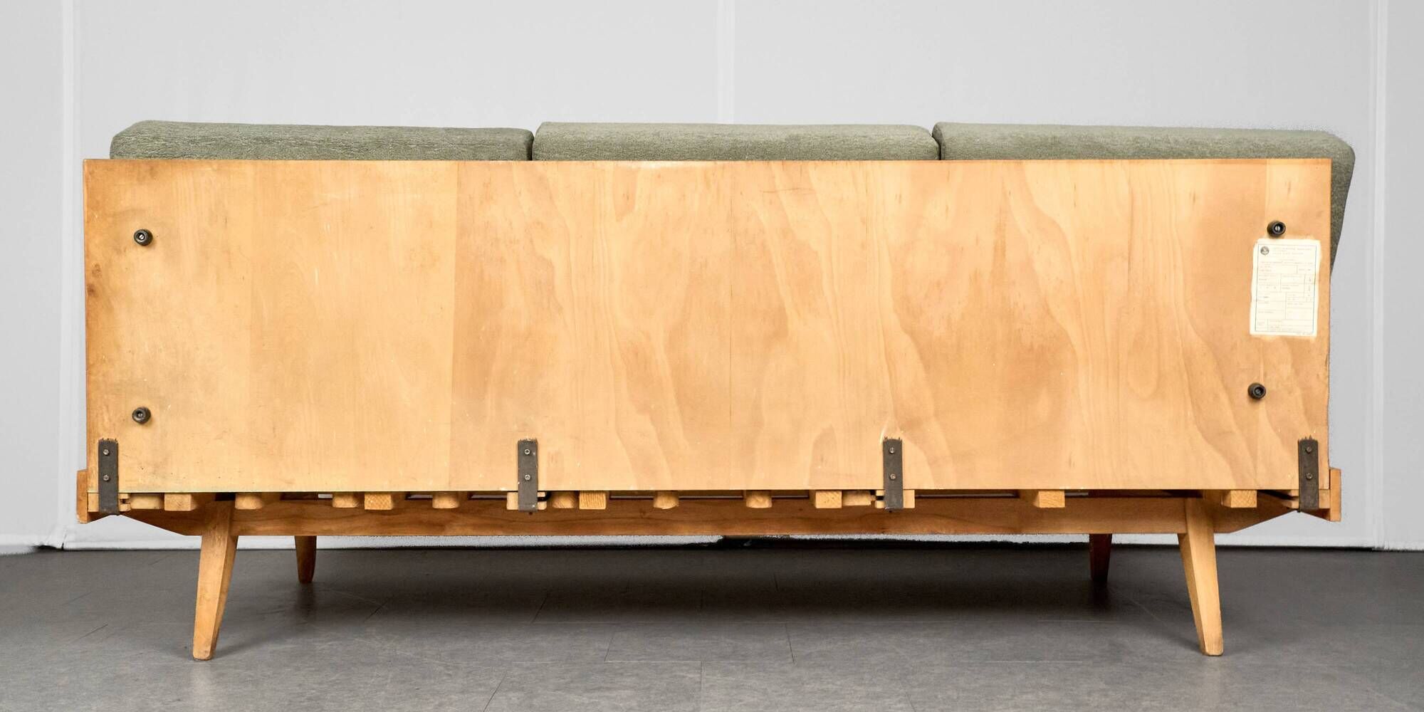 Vintage Corner Sofa Bed with Ottoman, 1960s, Czechoslovakia