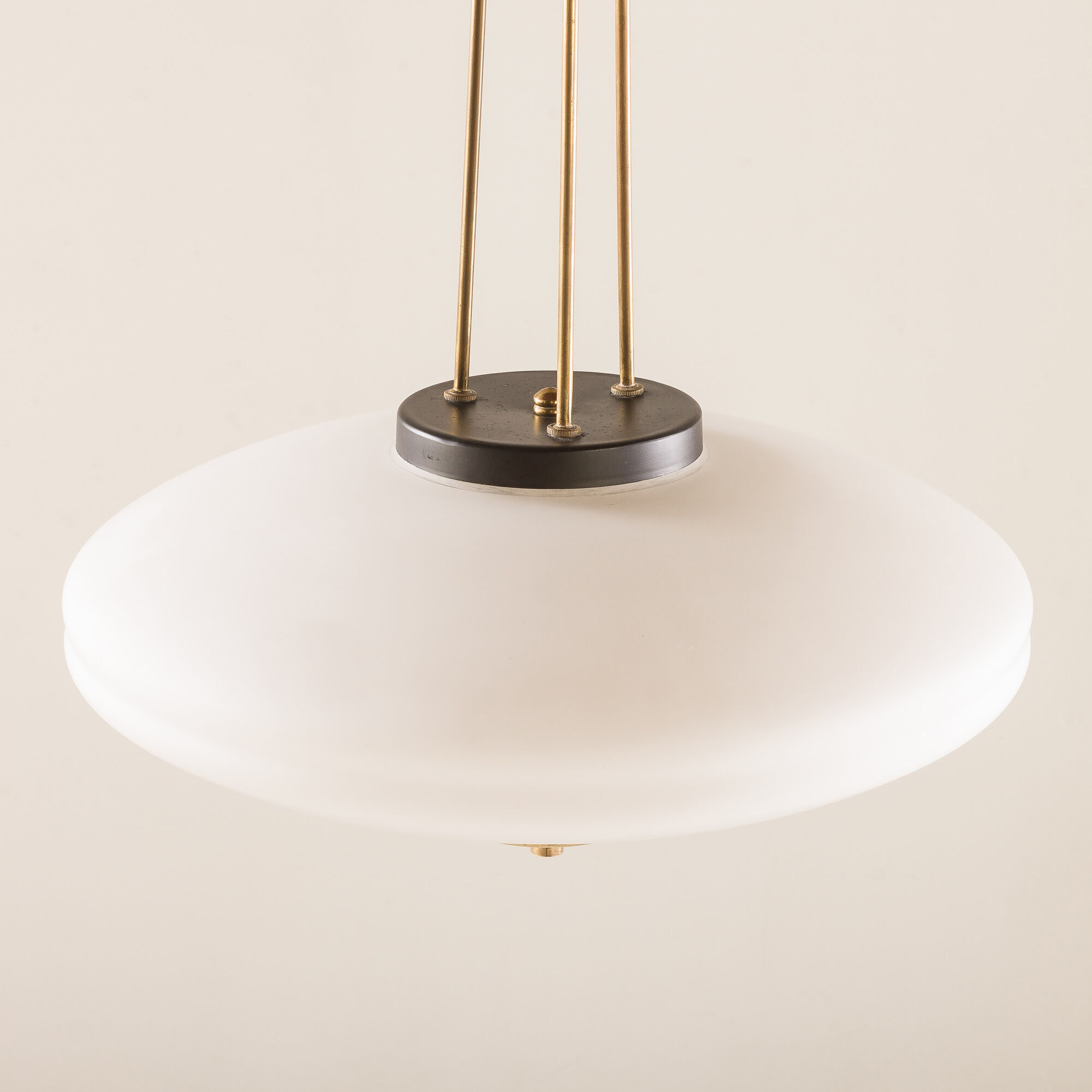 Italian disc lamp in the style of Pietro Chiesa, 1960s