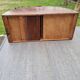 Trieurs de bureau demi cercle à rideau vintage en bois années 60
