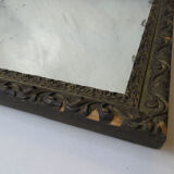 Ancien miroir bois et platre