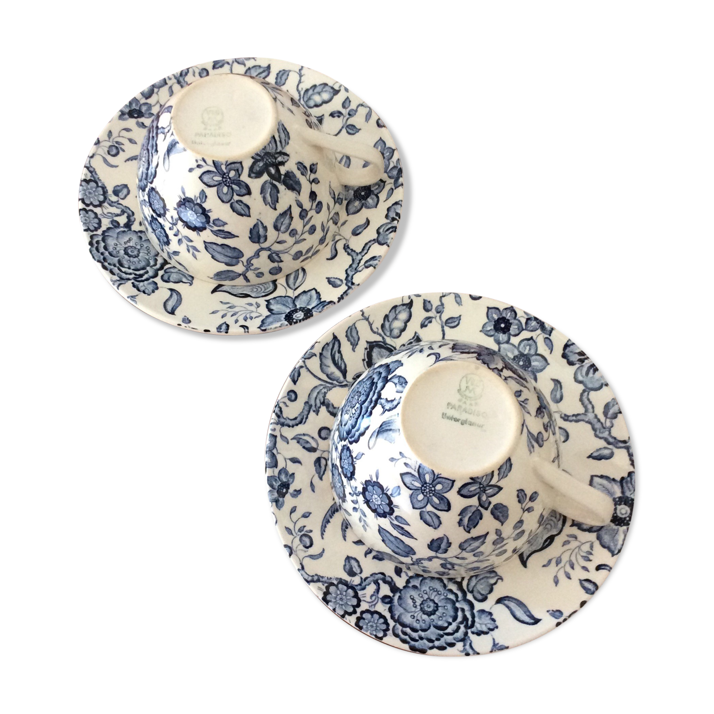 Lot of 2 cups and 2 cups villeroy & boch "paradiso"