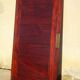 Large antique mirror in a flame mahogany frame; 132x82 cm