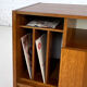 Vintage row or storage cabinet 60s vinyl doors