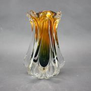Bohemian art glass vase by Josef Hospodka for Chřibská Glassworks, 1960s
