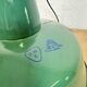 Grande Lampe à Suspension Industrielle en Émail Vert, 1960s