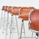 Ensemble de six tabourets de bar Charlotte Perriand, Station de ski des Arcs, France, 1960