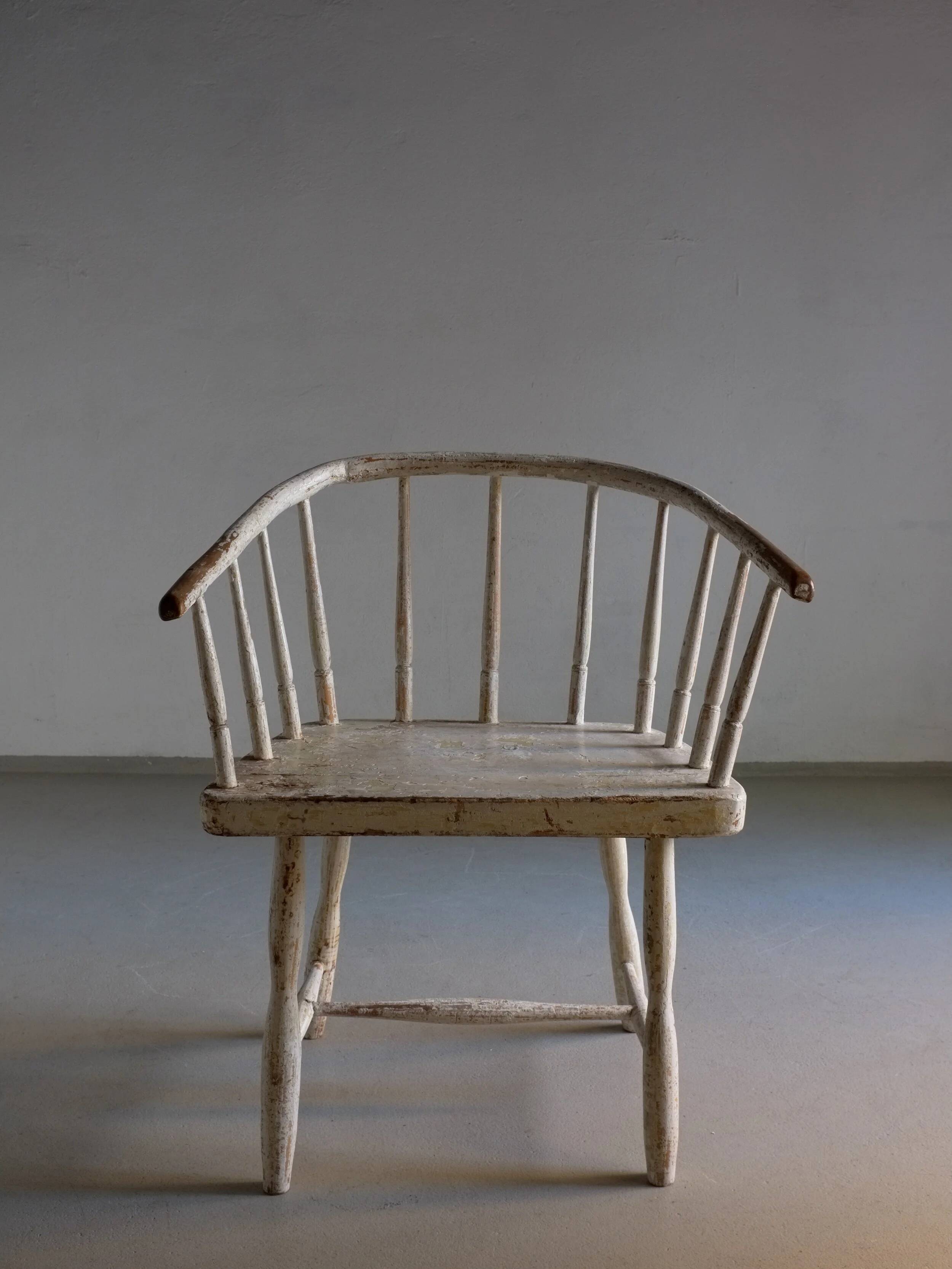 Wabi sabi white armchair | Latvia | 1900s