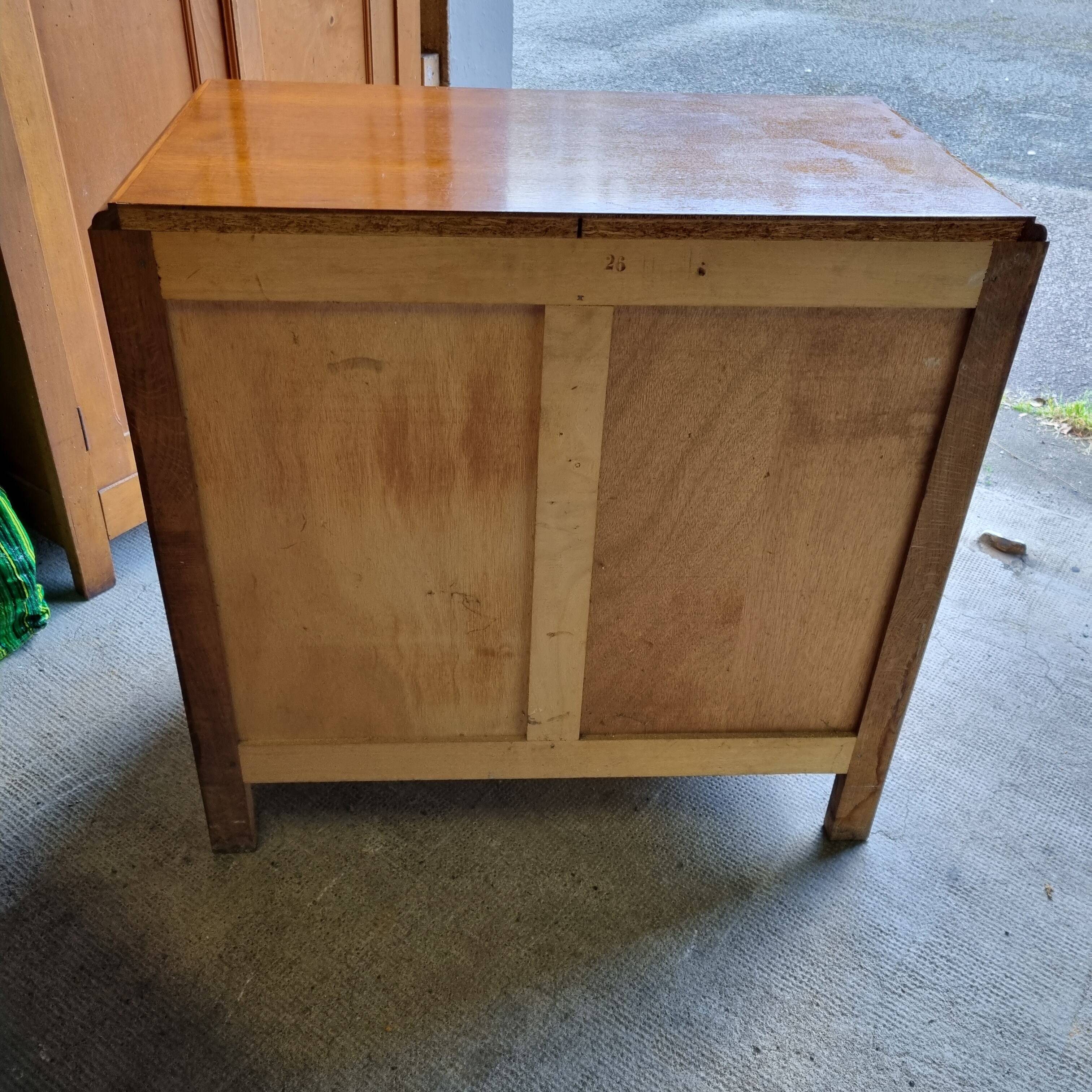 Compact art deco chest of drawers