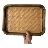 Bamboo and rattan tray