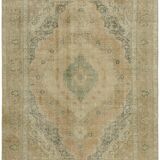 1980s 288 cm x 378 cm beige wool carpet