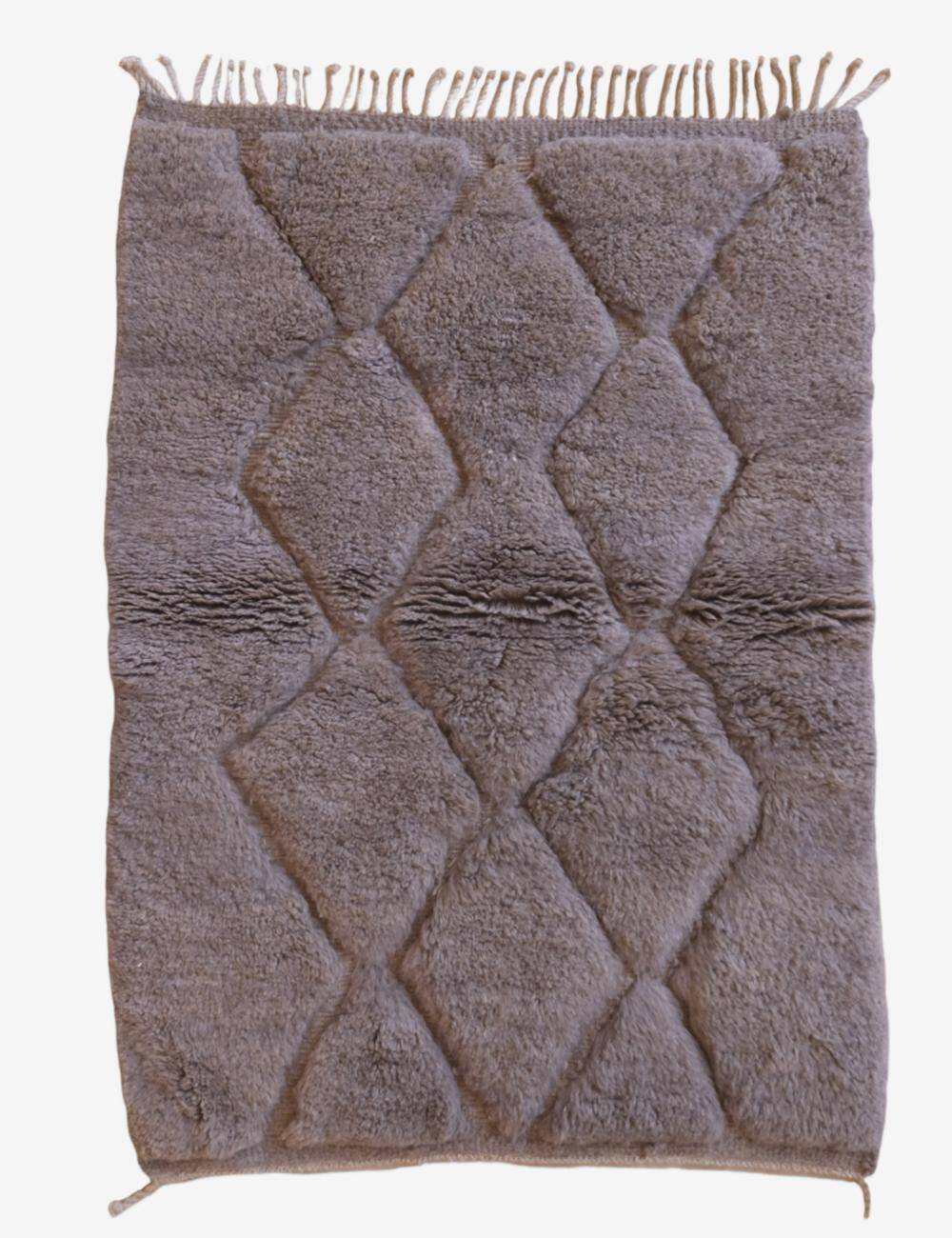 Beni Mrirt Taupe Rug - 152 x 112 cm