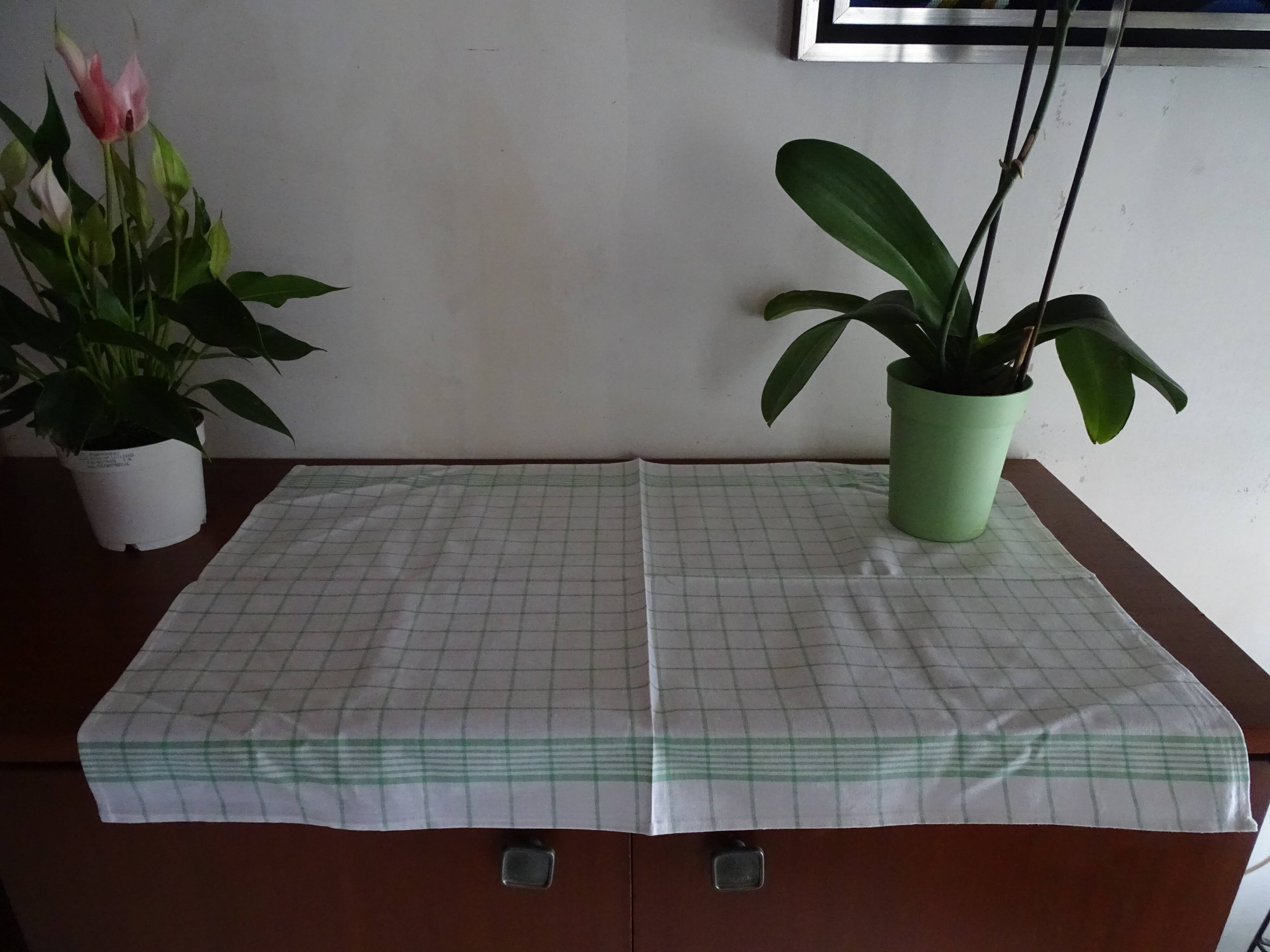 Lot 5 vintage antique tea towels 75 x 50