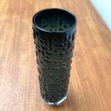 Brutalist Glass Bulb Vase Mid-Century Model F231 by Emil Funke for Gral