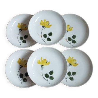 6 Villeroy and Boch Ophélia soup plates