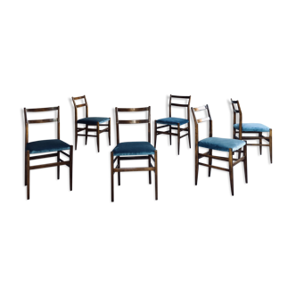 Set of six leggera chairs 1956