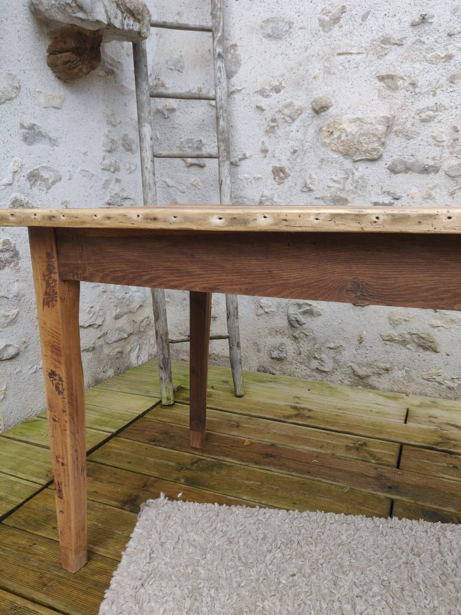 Table de ferme 191 cm x74 cm x 74,5 cm