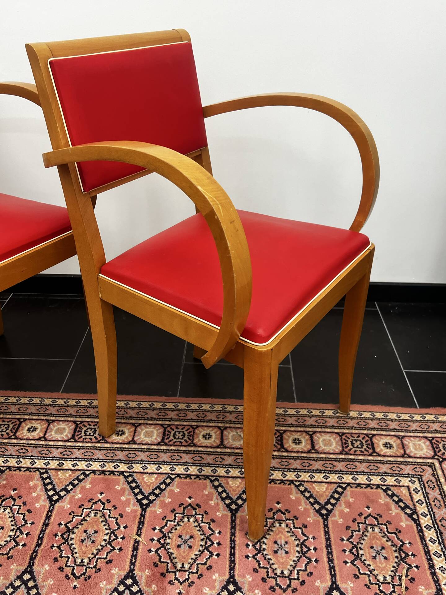 Paire de fauteuils Bridge 1940