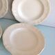 Four soup plates Ivory service/Faienceries de Sarreguemines/vintage 50