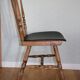3 BAUMANN Tacoma chairs black faux leather dark beech