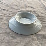 Compotier fruit cup in white art deco porcelain