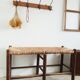 Ancient straw bench
