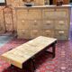 Old workshop furniture in good condition. 8 drawers and 2 drop-down doors, very