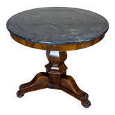 Mahogany tripod pedestal table from the 19th century Restoration period