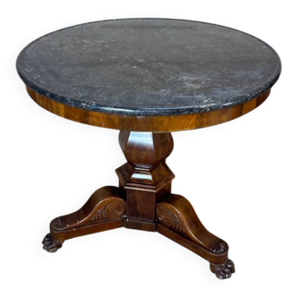Gueridon tripode en acajou d’époque restauration XIX eme siècle