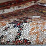 Vintage Persian Carpet Hamadan handmade 80cm x 207cm 1960s, 1C378