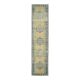 Vintage Turkish hand-knotted wool cotton yellow runner 78x340