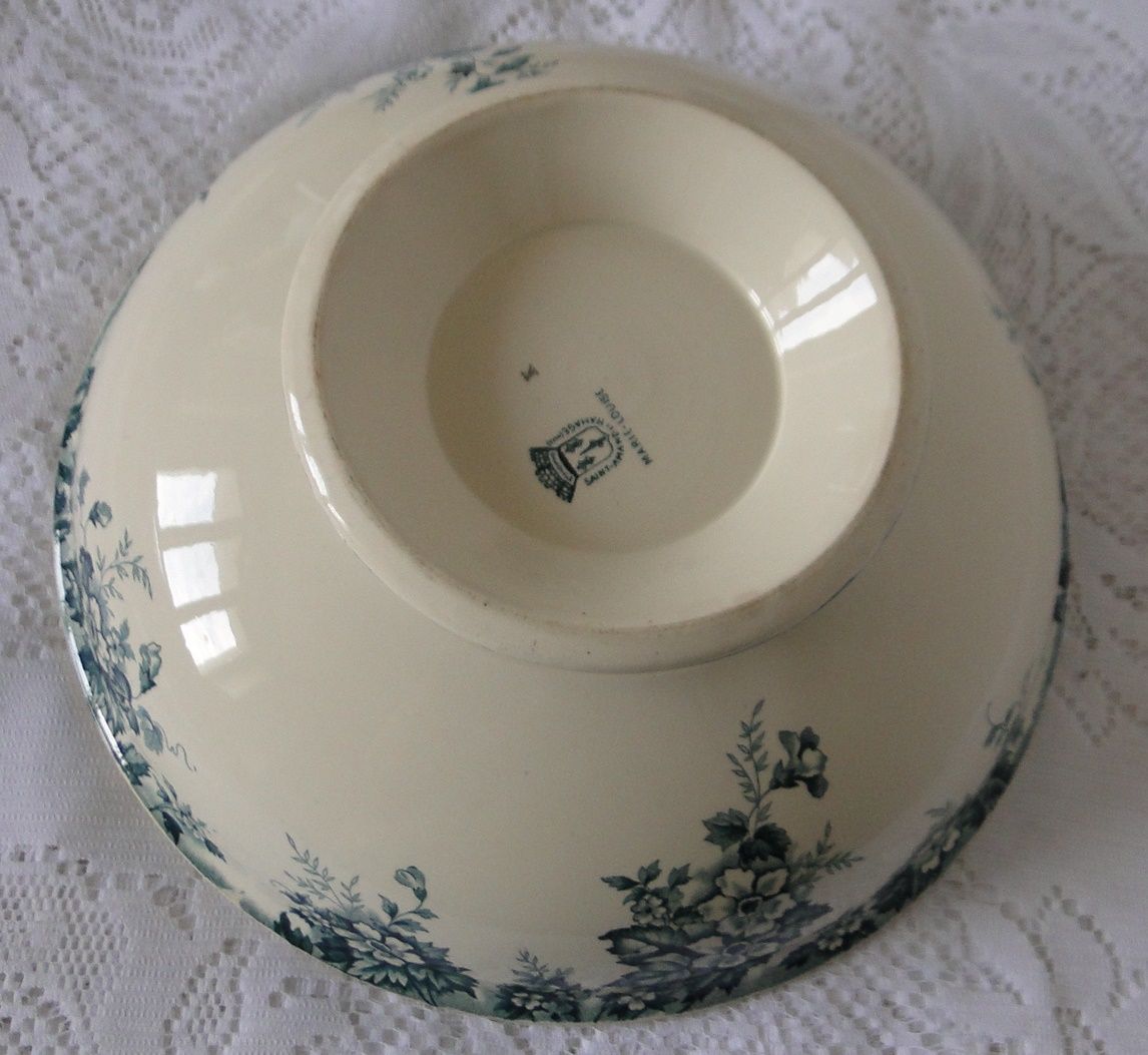 Hollow dish salad bowl iron earth st amand hamage model marie louise