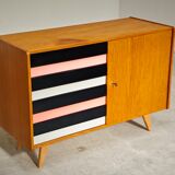 U 458 pink and grey sideboard by Jiri Jiroutek for Interier Praha 1960