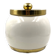 Hollywood regency white ceramic bucket, Italy, ca. 1970