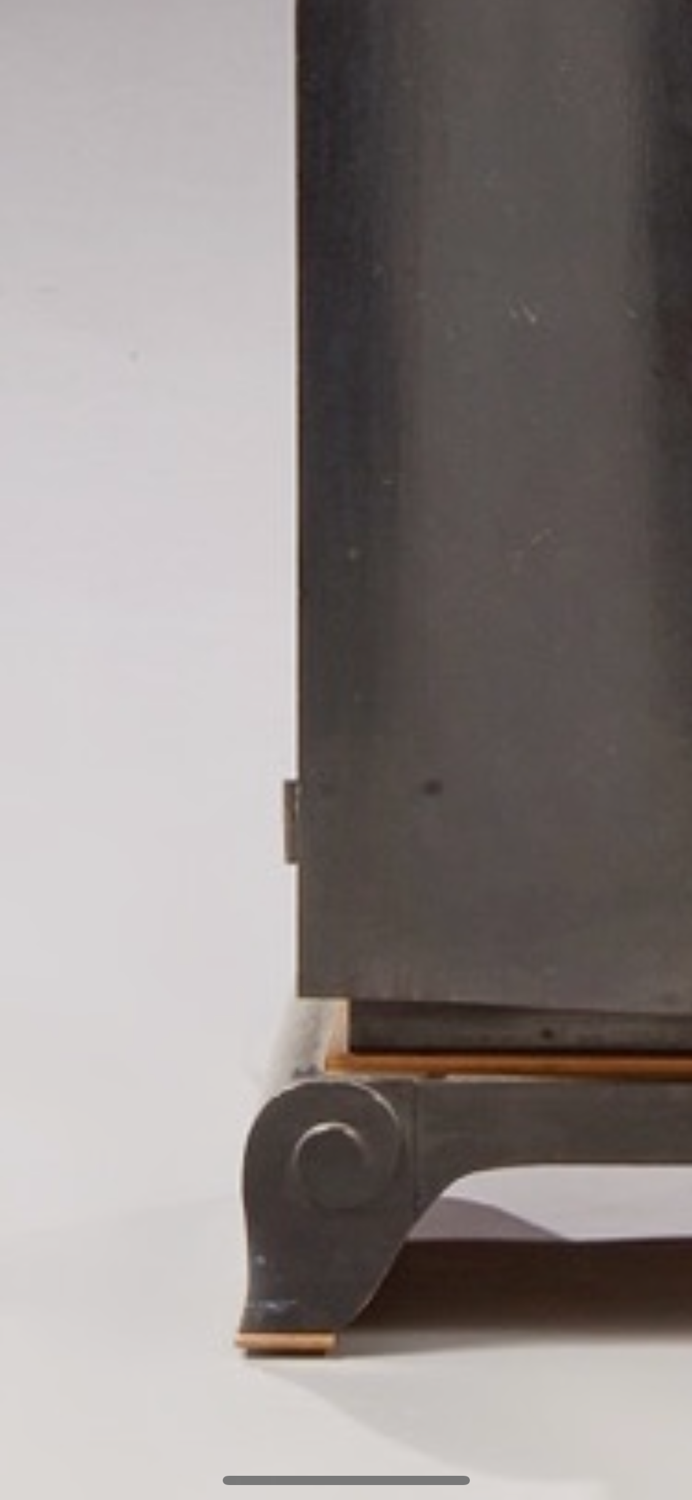 Jean Pascaud wardrobe black lacquered wood