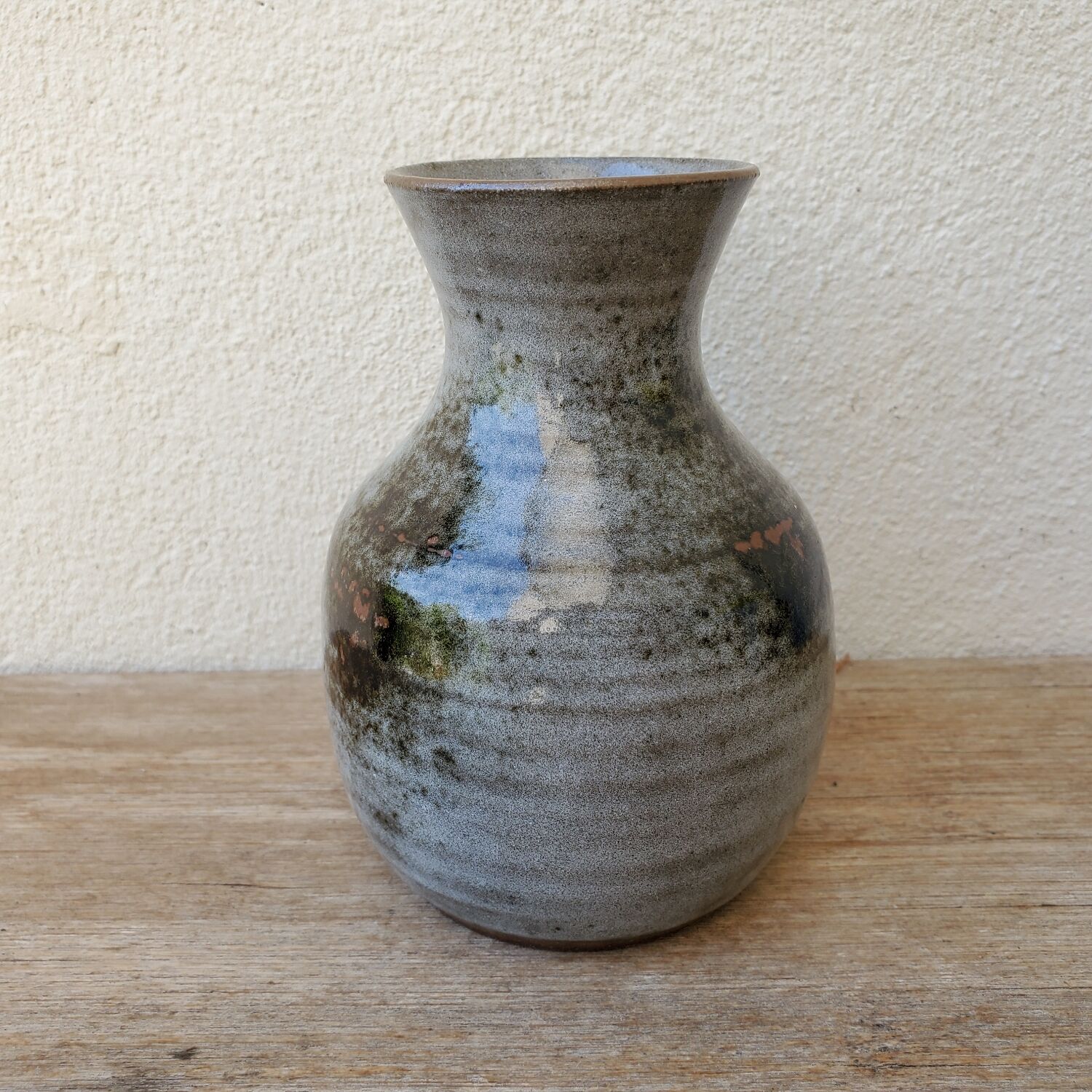 Signed sandstone vase
