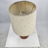 Danish teak wooden table lamp midcentury modern