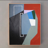 Peinture originale Perspectives rouille