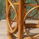 Vintage decorative support in bamboo and rattan
