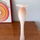 Slender pale pink opaline vase from the 50s and 60s