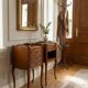 Pair of Louis XV style bedside tables in cherry wood.